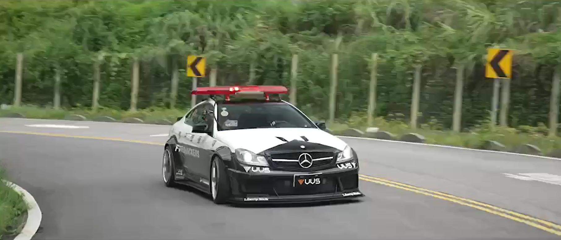 Mercedes-Benz C63 AMG（W204）VVS鈦合金中尾段排氣管改裝效果開箱