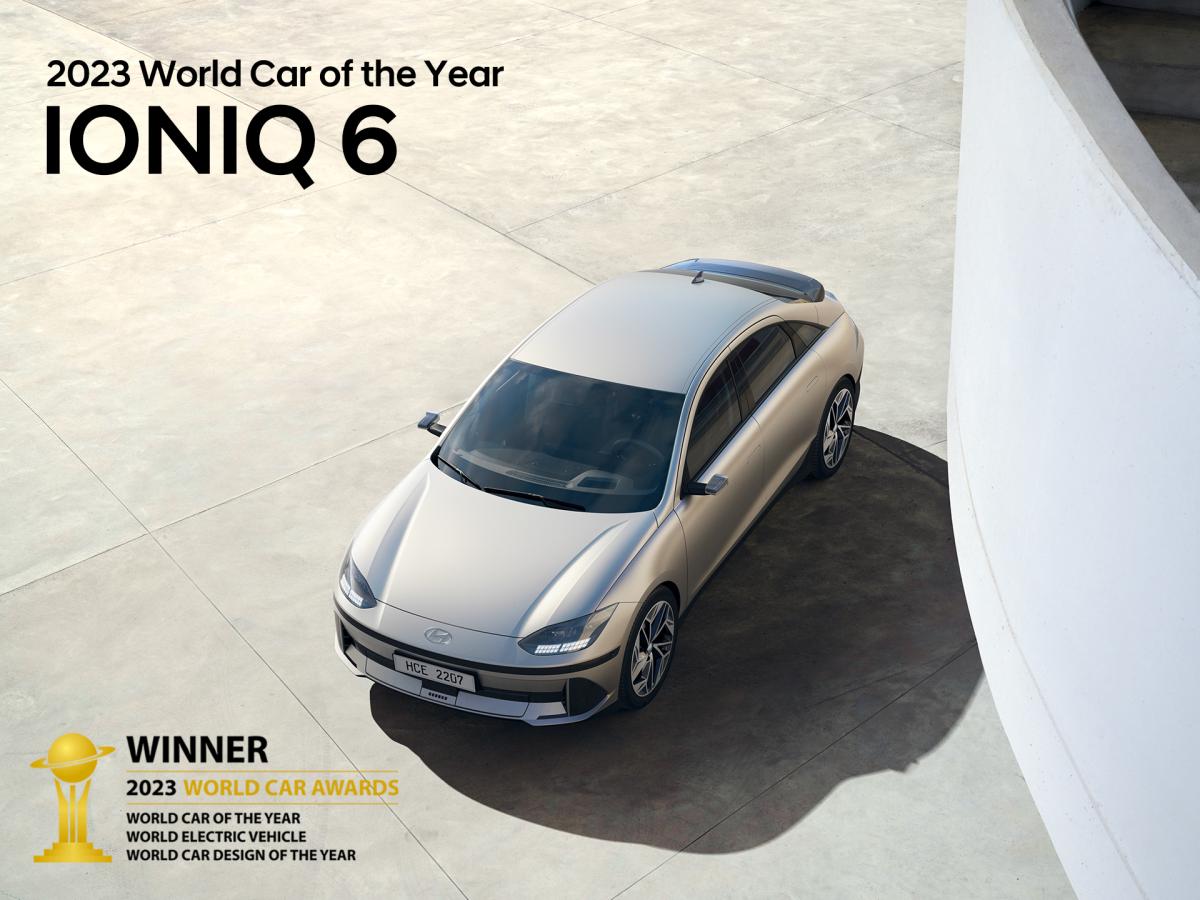 Hyundai Ioniq 6 300台配額線上訂購30分鐘完售，橫掃2023世界風雲車大獎！