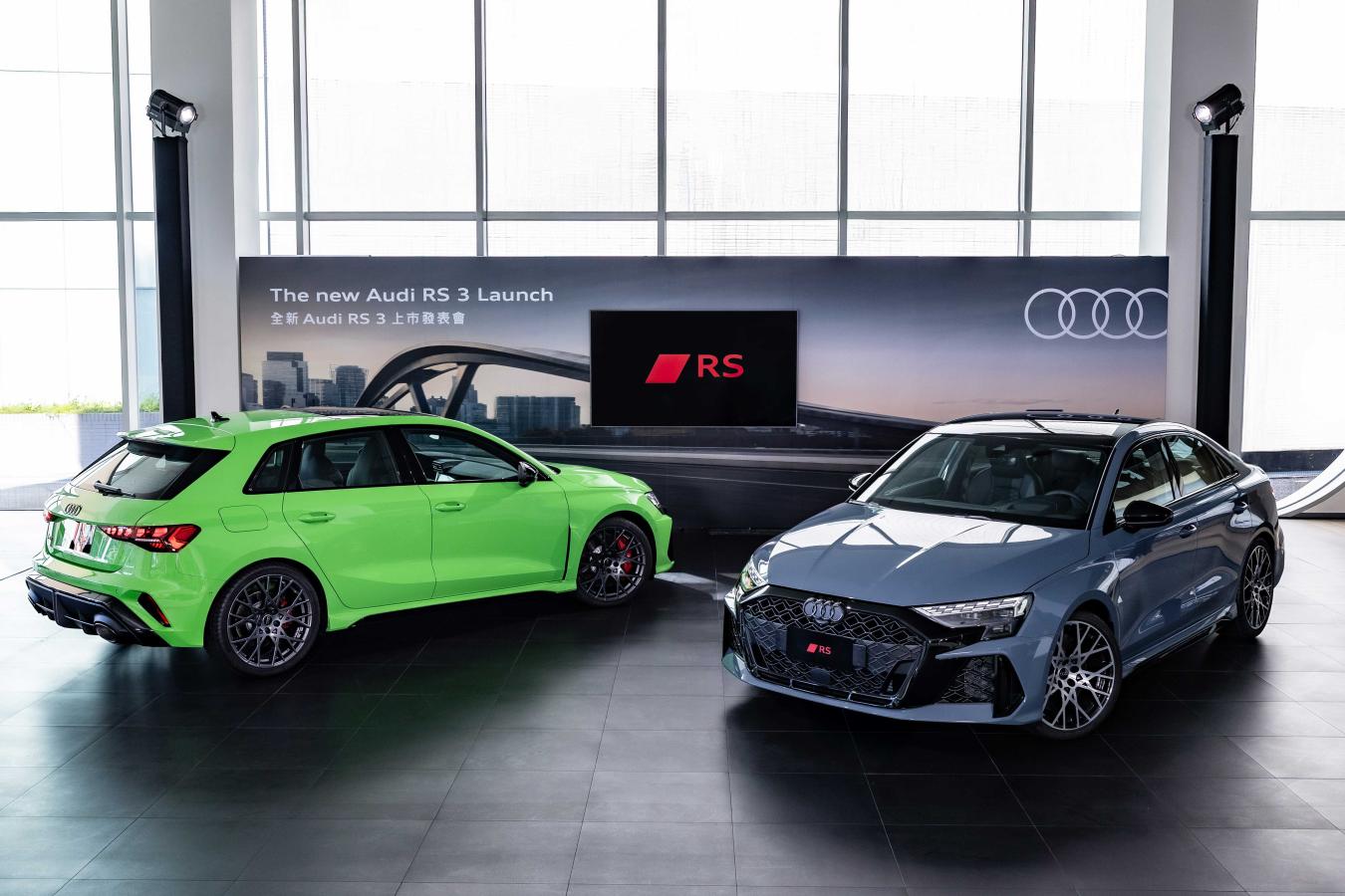 全新Audi RS 3 Sedan | Sportback 連袂上市，四環五缸傳奇經典回歸！